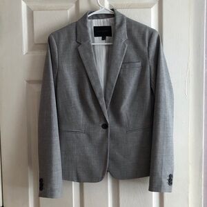 Classic Blazer Banana Republic Single Button Suit jacket Gray sz 2 Excellent UC